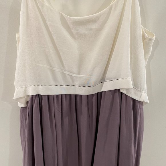 Monk & Lou Two Tone Silk Drummond Dress Medium - Picture 2 of 9